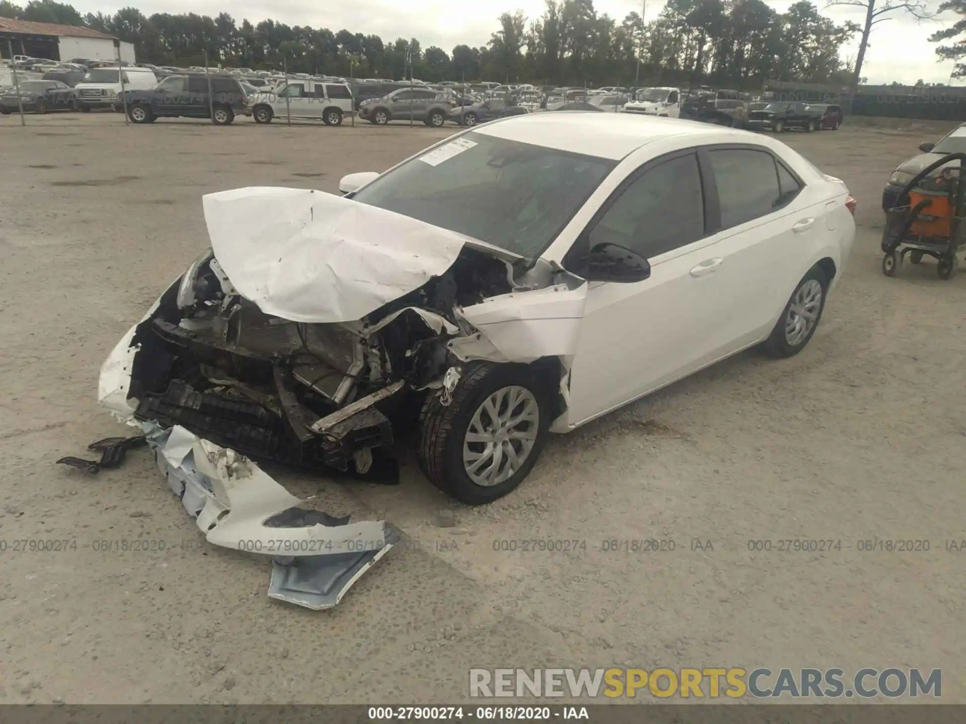 2 Photograph of a damaged car 5YFBURHE0KP866825 TOYOTA COROLLA 2019