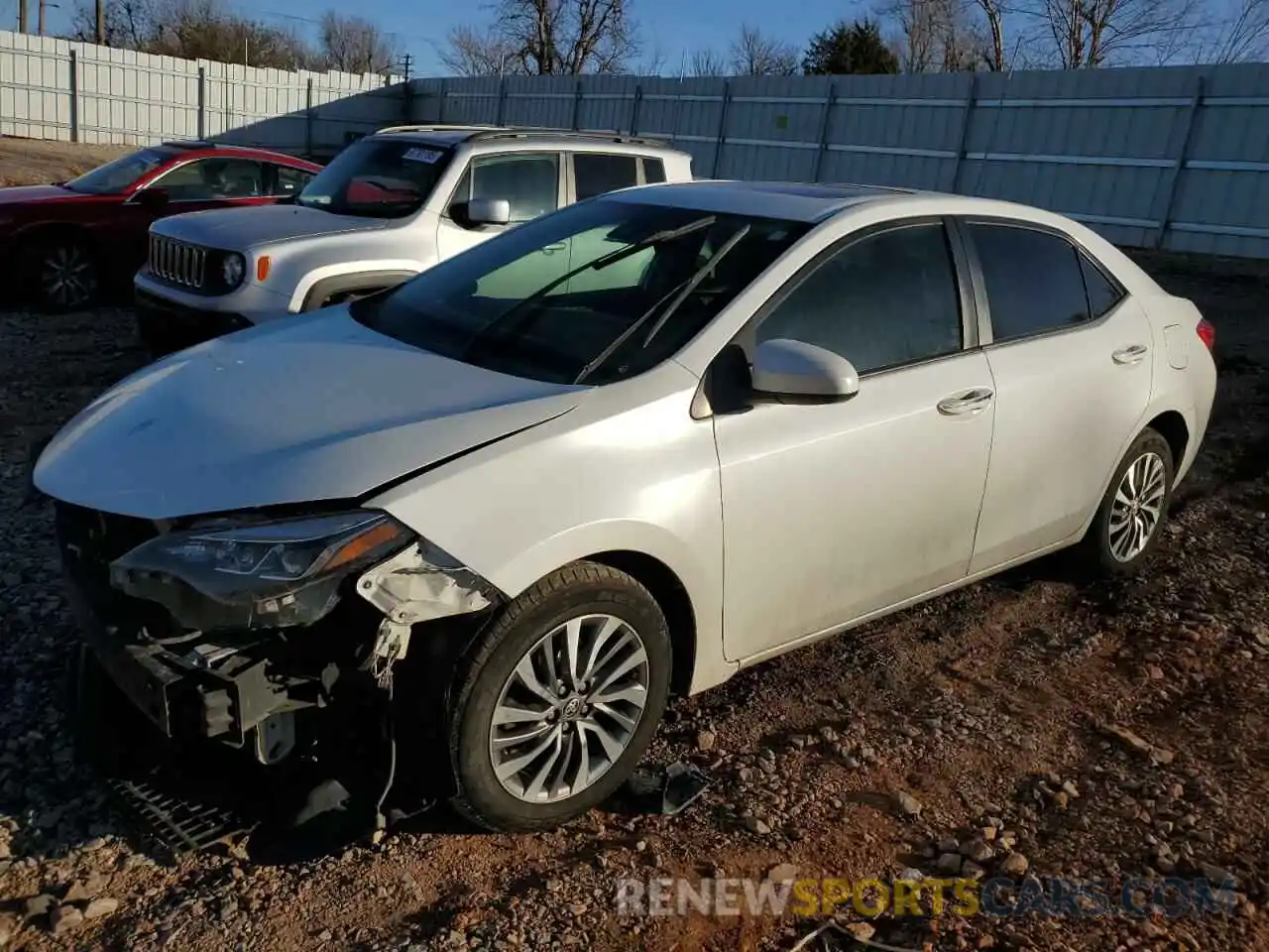 1 Photograph of a damaged car 5YFBURHE0KP869398 TOYOTA COROLLA 2019