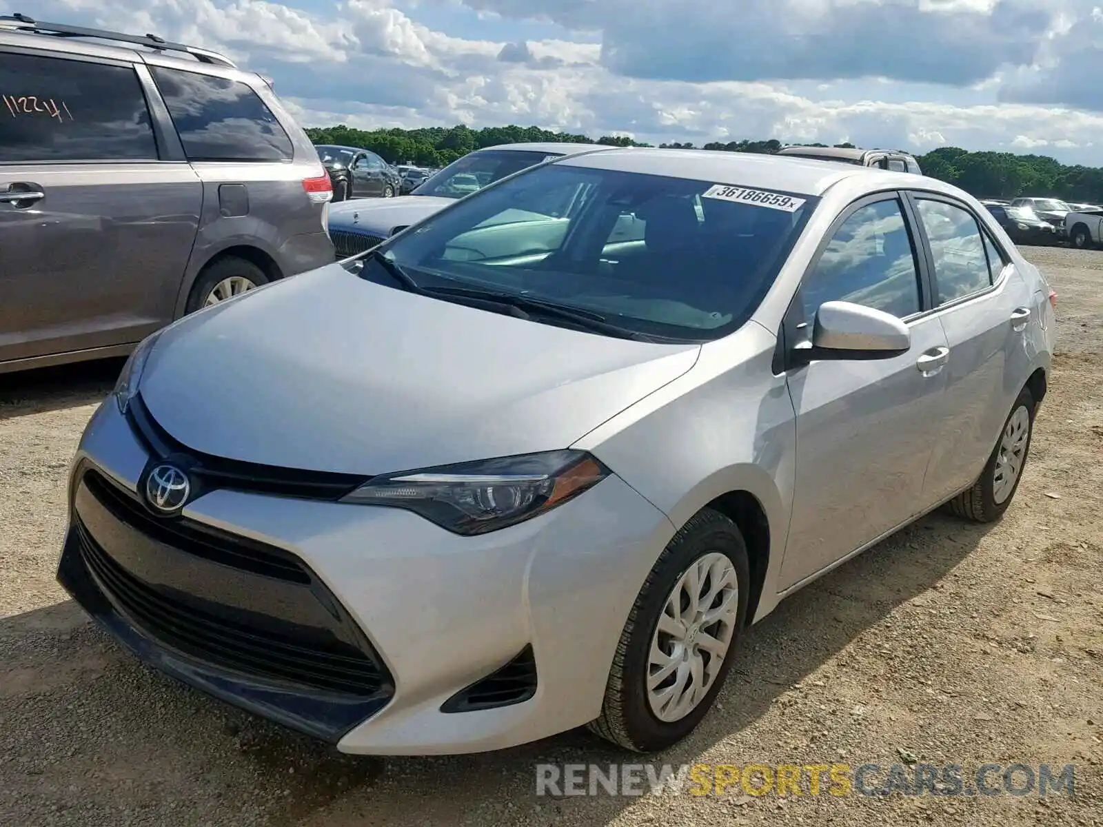 2 Photograph of a damaged car 5YFBURHE0KP869773 TOYOTA COROLLA 2019