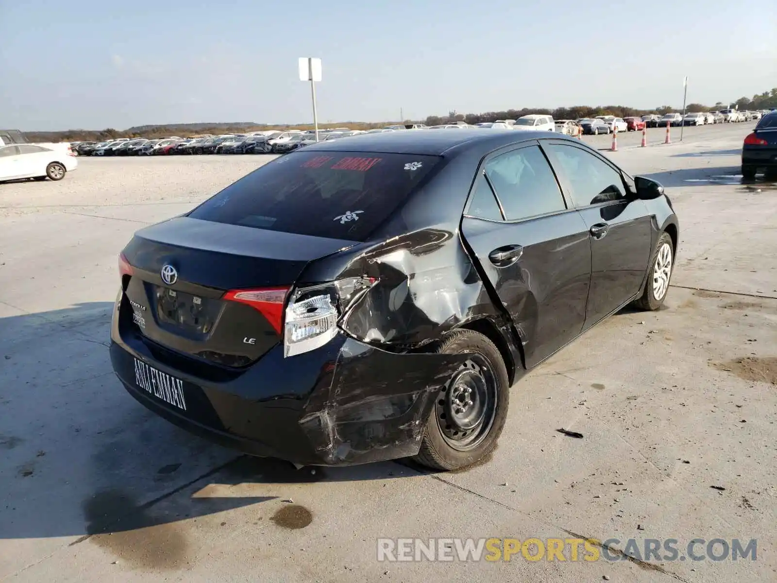 4 Photograph of a damaged car 5YFBURHE0KP871622 TOYOTA COROLLA 2019