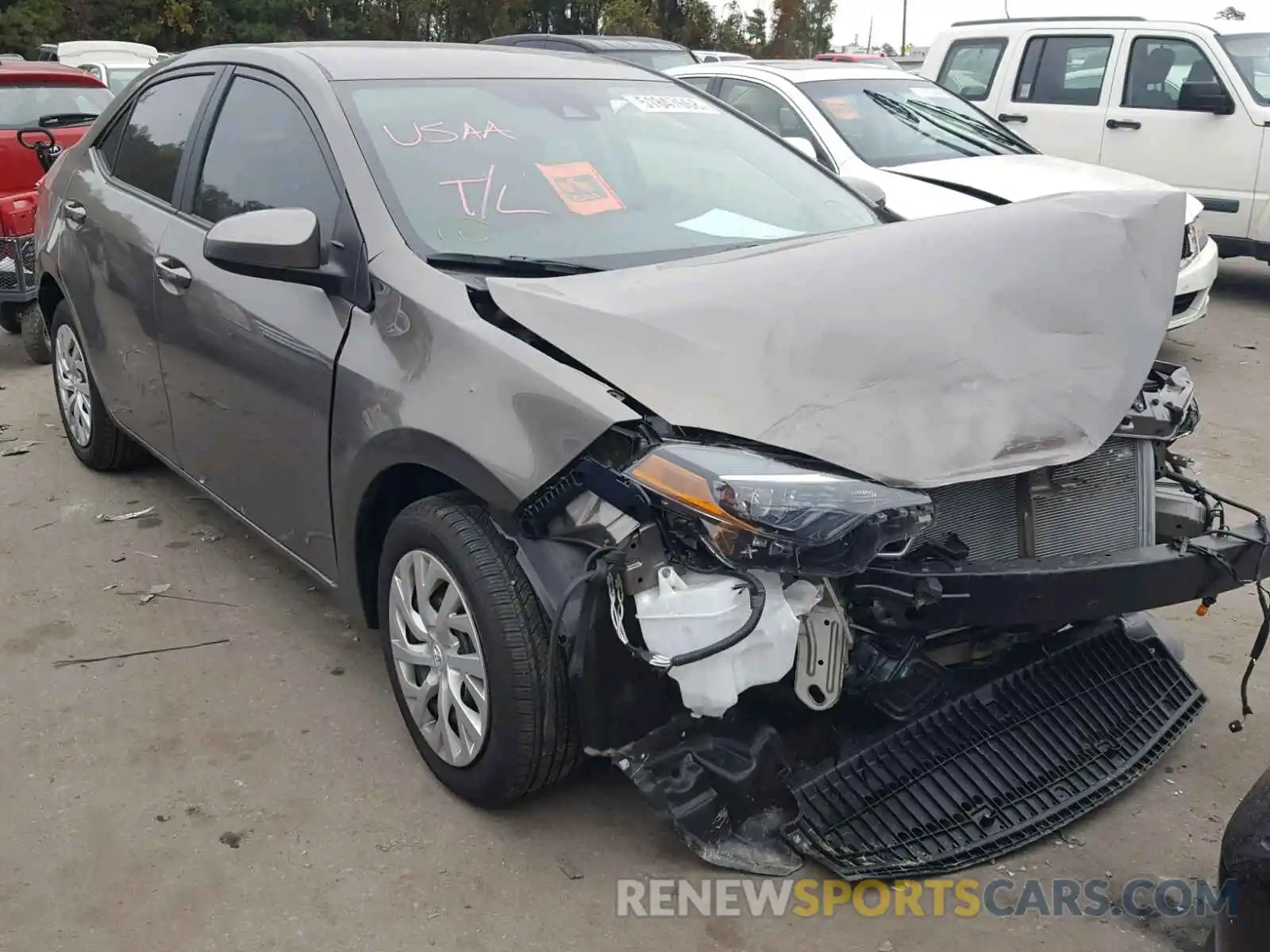 1 Photograph of a damaged car 5YFBURHE0KP872012 TOYOTA COROLLA 2019