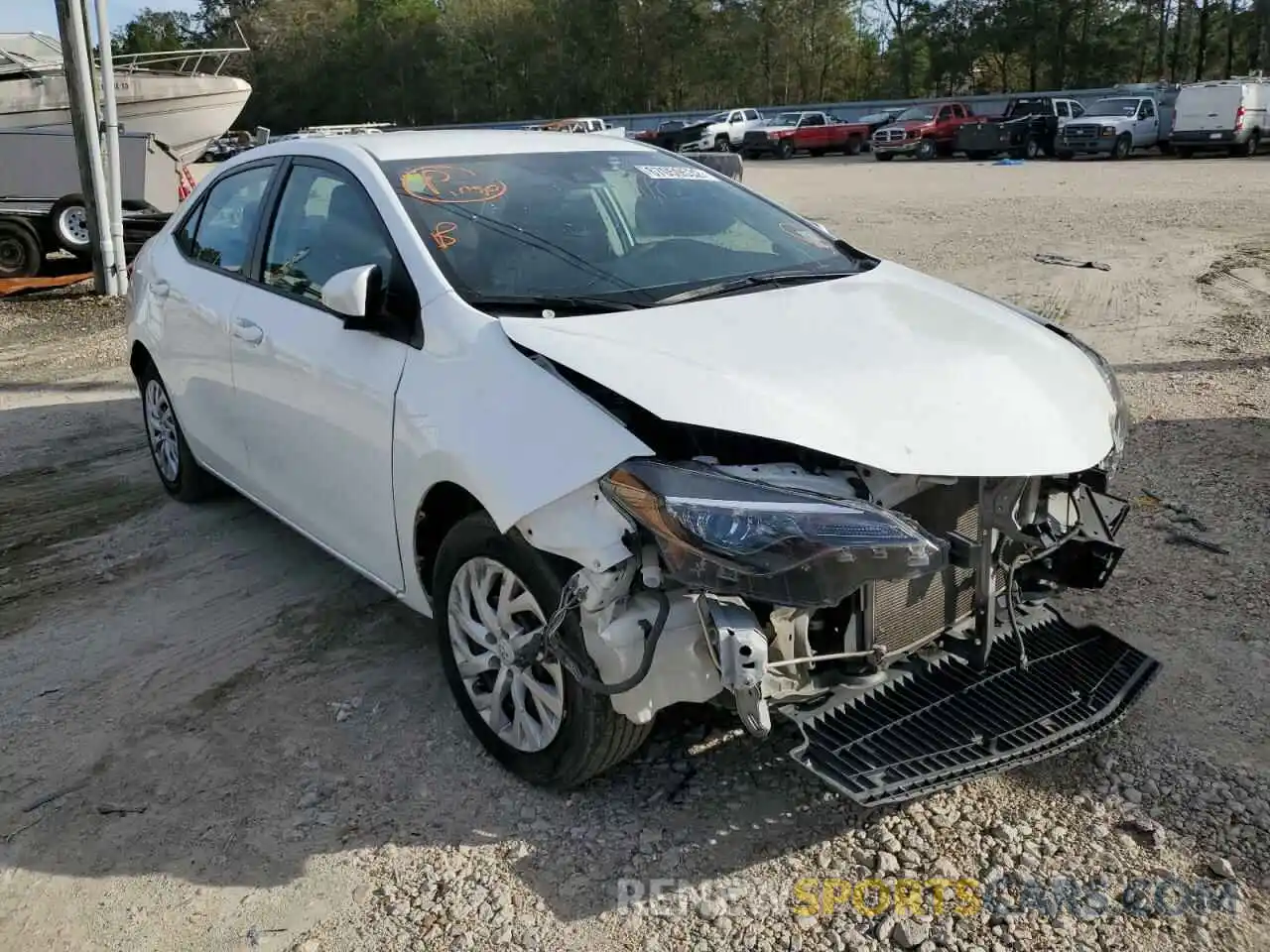 1 Photograph of a damaged car 5YFBURHE0KP873791 TOYOTA COROLLA 2019