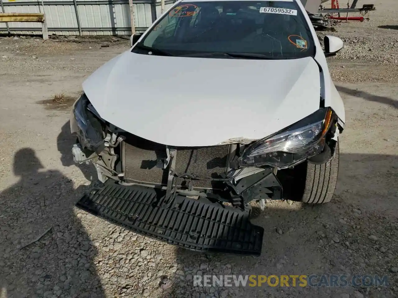 9 Photograph of a damaged car 5YFBURHE0KP873791 TOYOTA COROLLA 2019