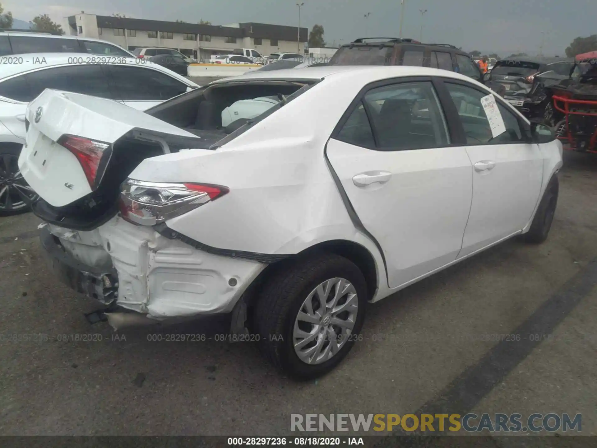 4 Photograph of a damaged car 5YFBURHE0KP874245 TOYOTA COROLLA 2019