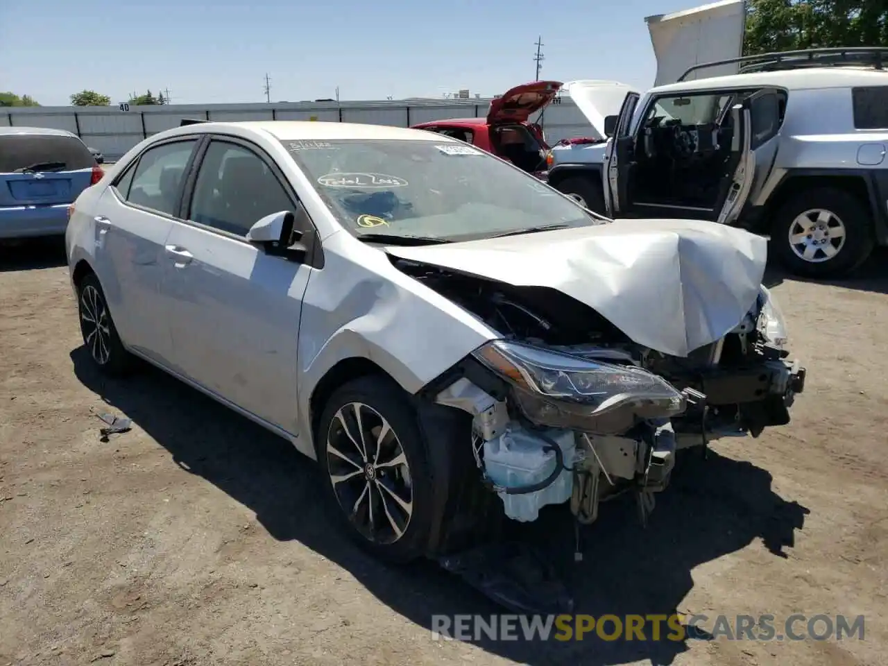 1 Photograph of a damaged car 5YFBURHE0KP874892 TOYOTA COROLLA 2019