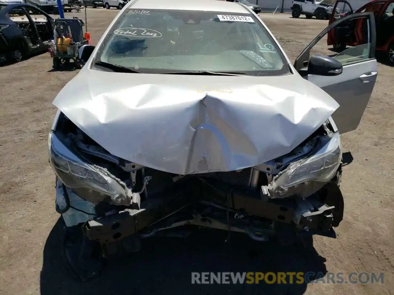 7 Photograph of a damaged car 5YFBURHE0KP874892 TOYOTA COROLLA 2019