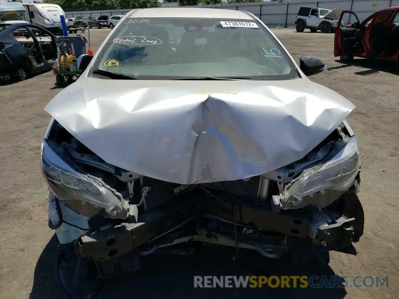 9 Photograph of a damaged car 5YFBURHE0KP874892 TOYOTA COROLLA 2019