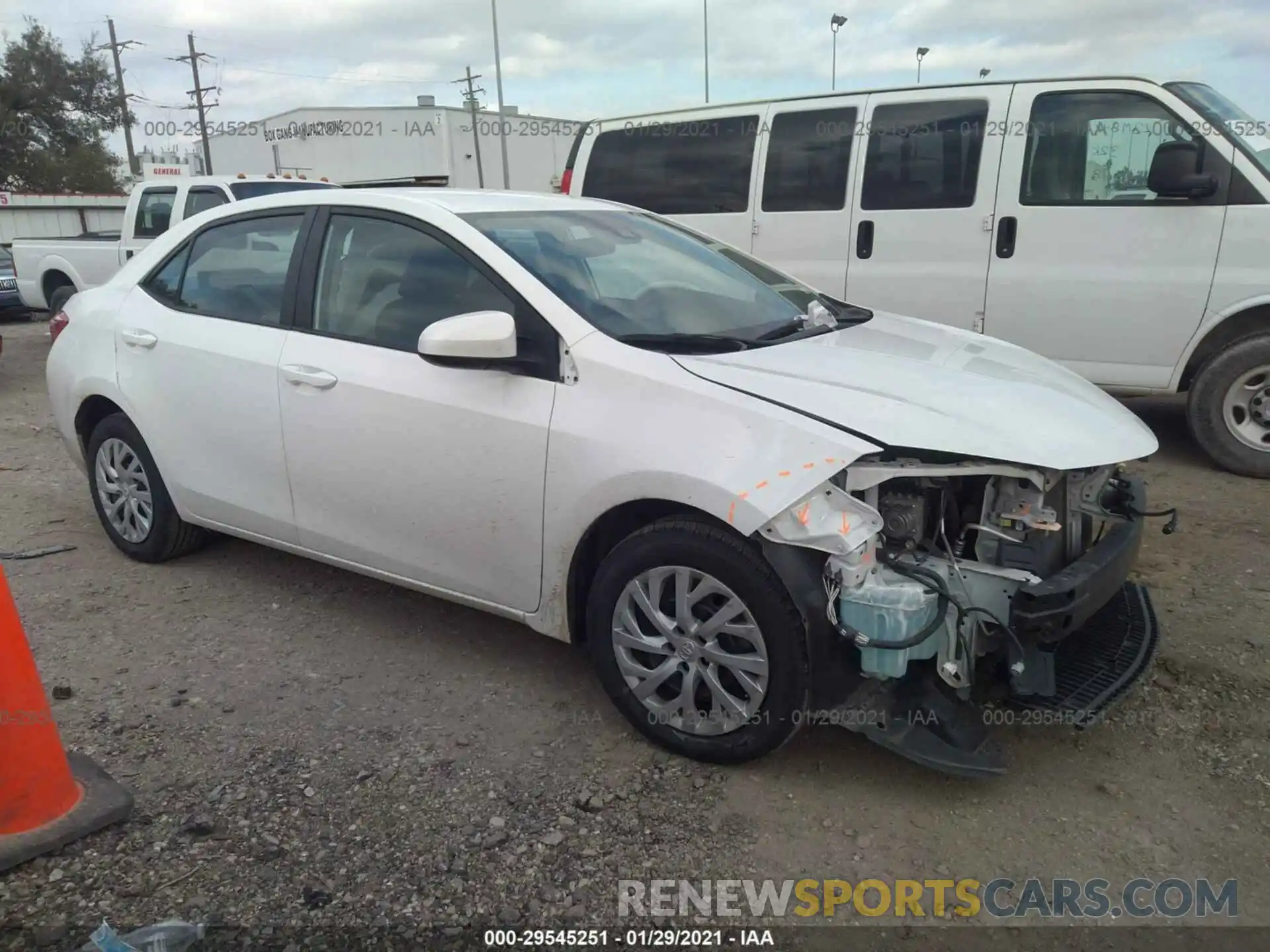 1 Photograph of a damaged car 5YFBURHE0KP875606 TOYOTA COROLLA 2019