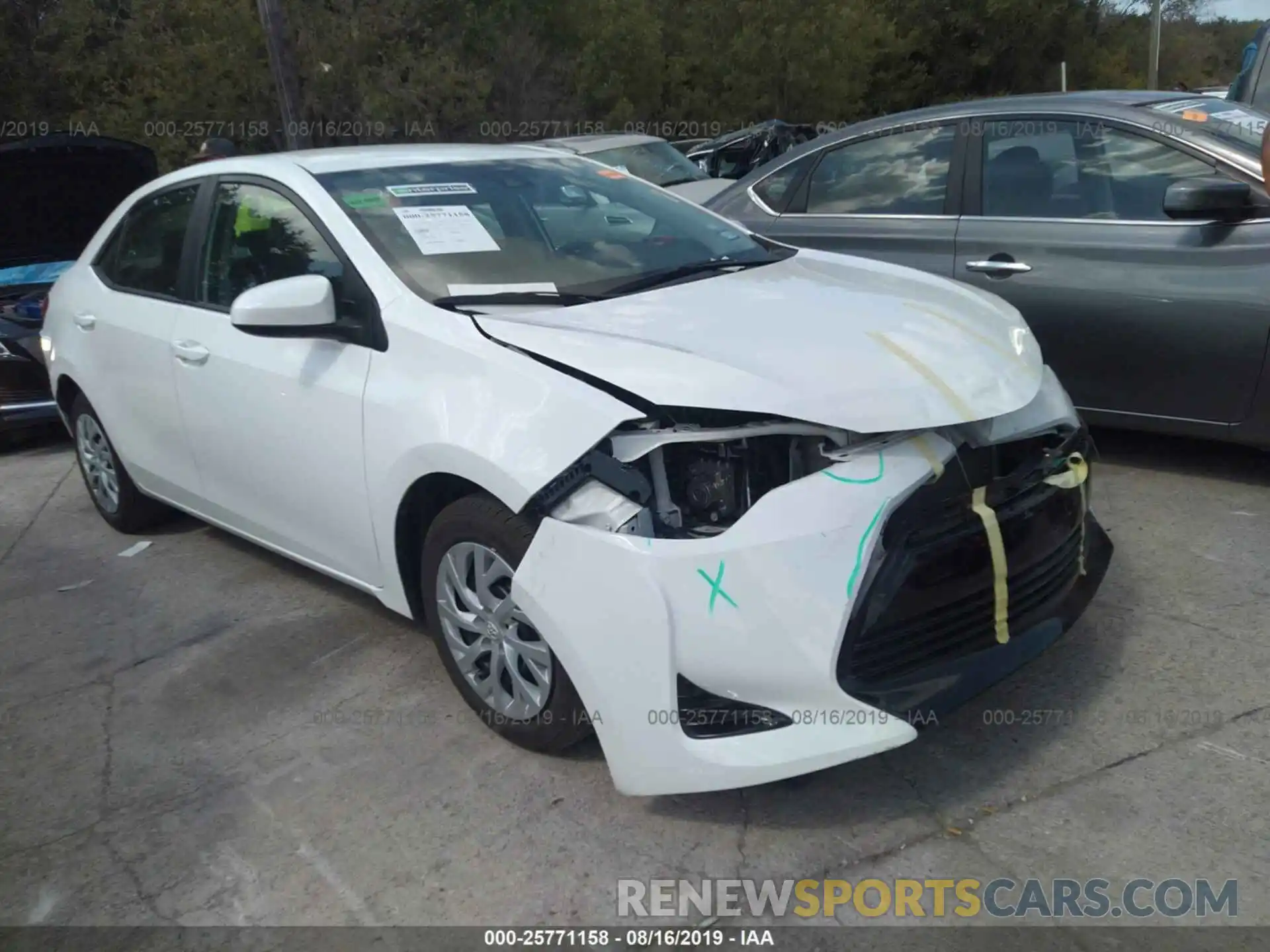 1 Photograph of a damaged car 5YFBURHE0KP875783 TOYOTA COROLLA 2019