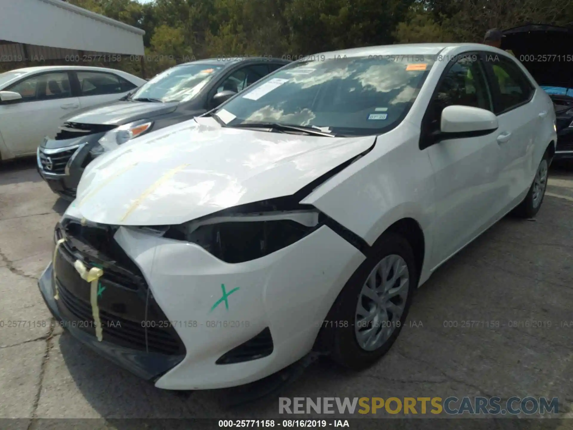 2 Photograph of a damaged car 5YFBURHE0KP875783 TOYOTA COROLLA 2019