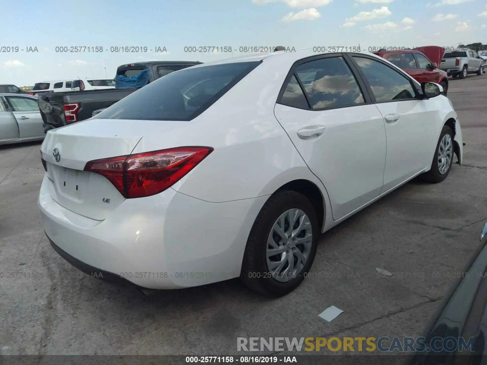 4 Photograph of a damaged car 5YFBURHE0KP875783 TOYOTA COROLLA 2019