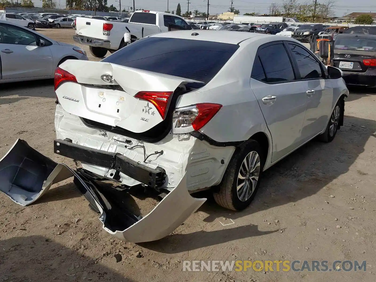 4 Photograph of a damaged car 5YFBURHE0KP875976 TOYOTA COROLLA 2019