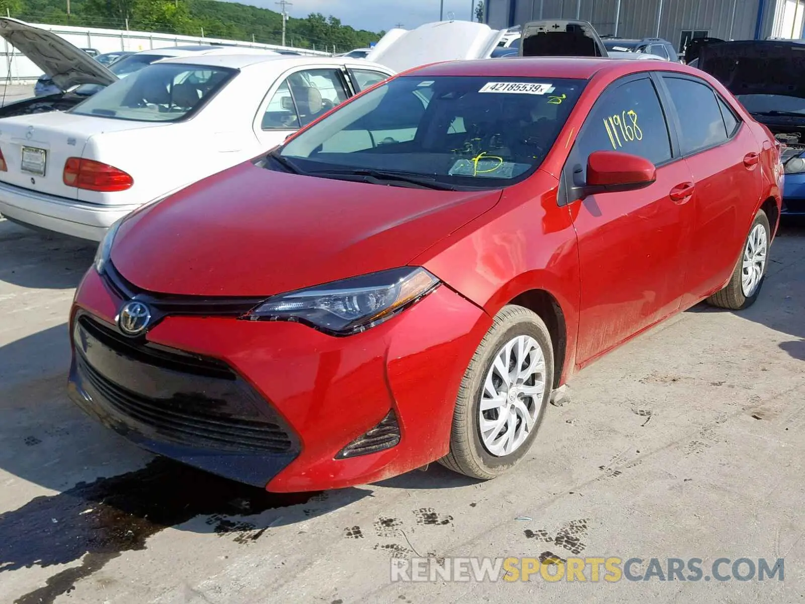2 Photograph of a damaged car 5YFBURHE0KP877632 TOYOTA COROLLA 2019