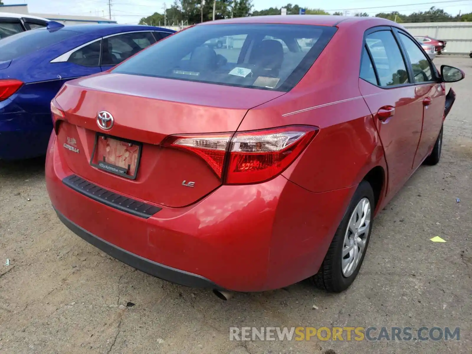 4 Photograph of a damaged car 5YFBURHE0KP878070 TOYOTA COROLLA 2019