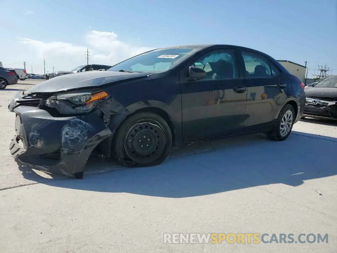 1 Photograph of a damaged car 5YFBURHE0KP878120 TOYOTA COROLLA 2019