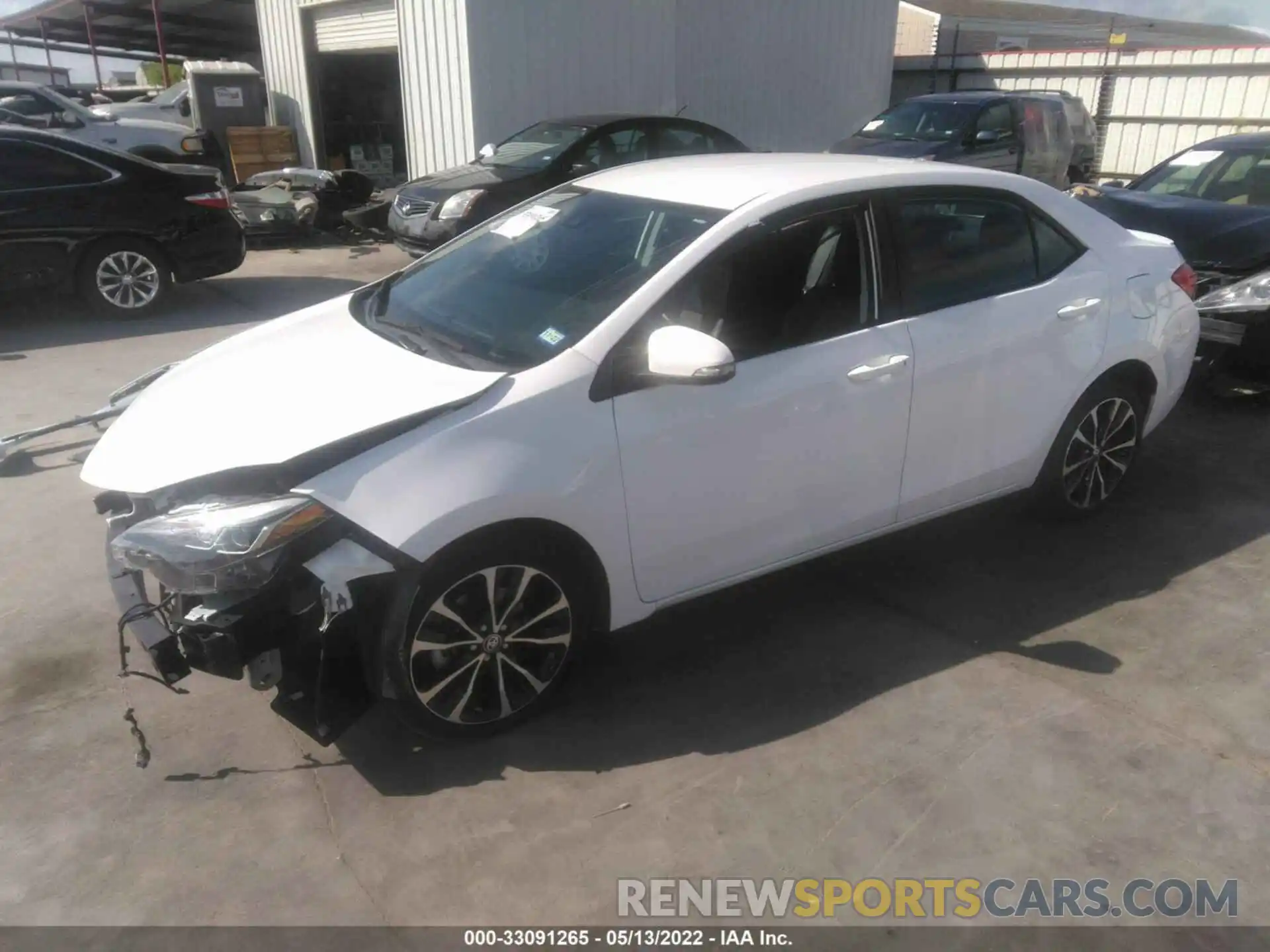 2 Photograph of a damaged car 5YFBURHE0KP878781 TOYOTA COROLLA 2019