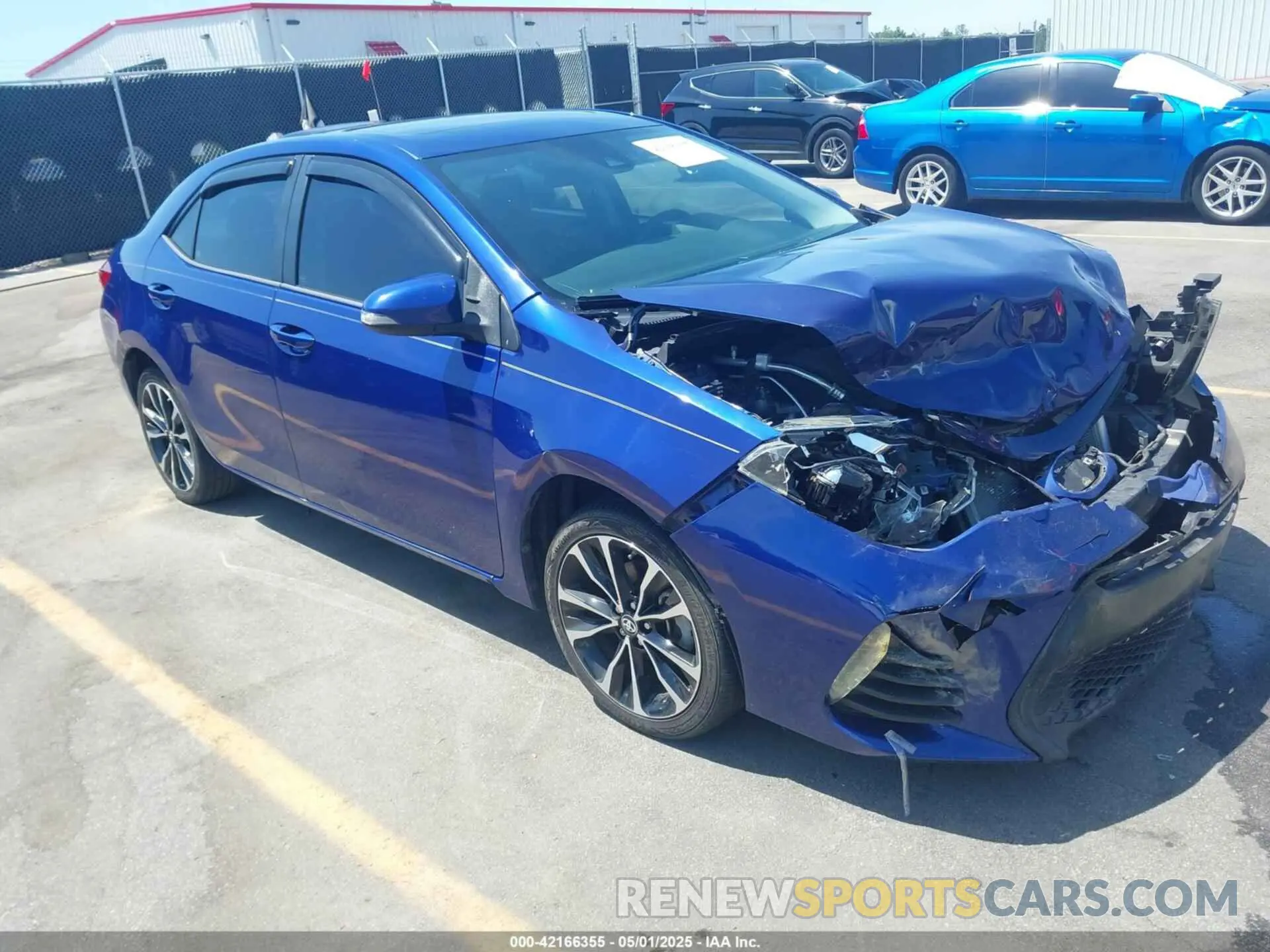 1 Photograph of a damaged car 5YFBURHE0KP882071 TOYOTA COROLLA 2019