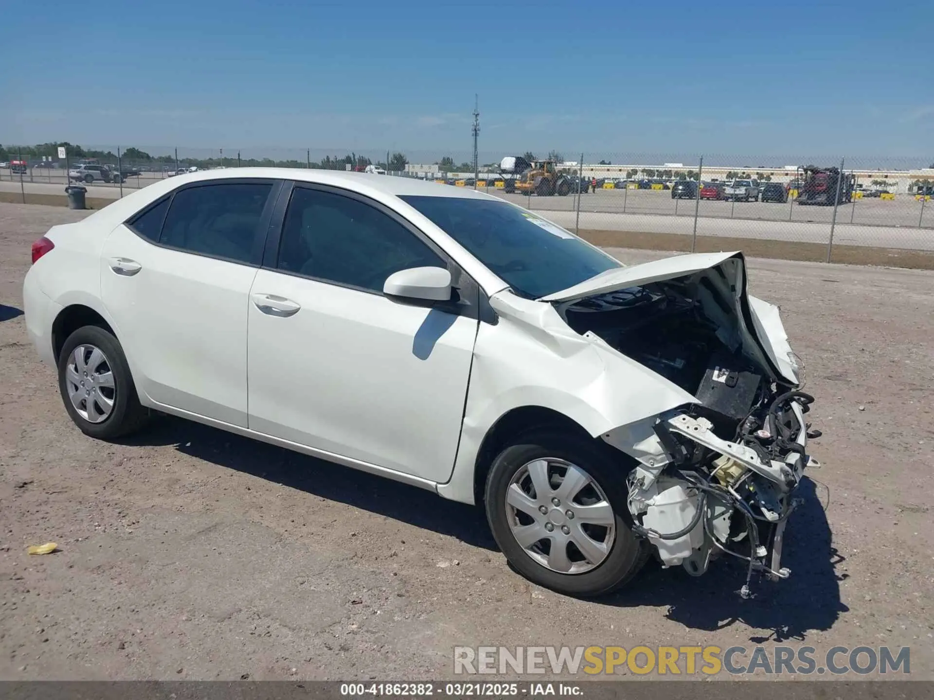 1 Photograph of a damaged car 5YFBURHE0KP882524 TOYOTA COROLLA 2019