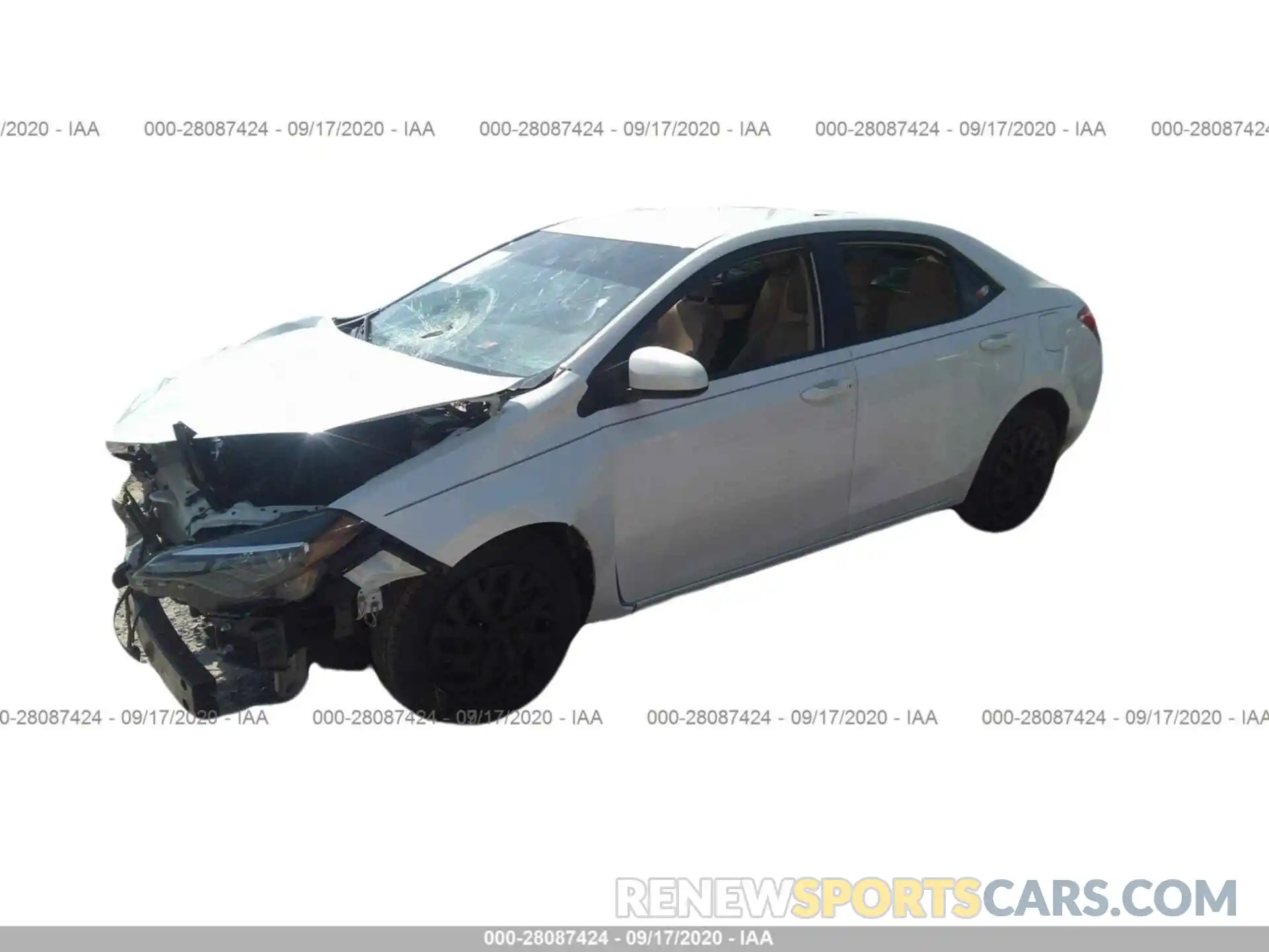 2 Photograph of a damaged car 5YFBURHE0KP883995 TOYOTA COROLLA 2019