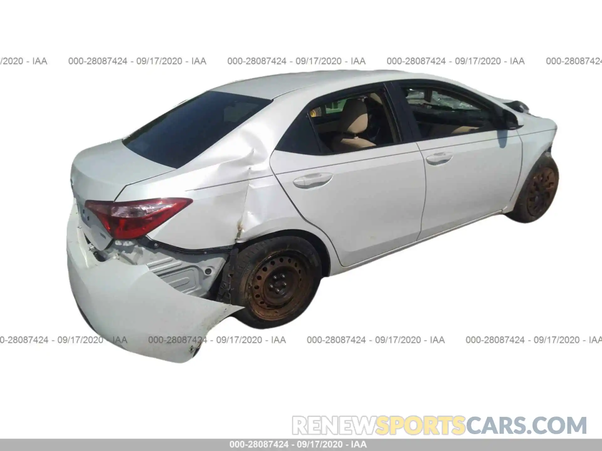 4 Photograph of a damaged car 5YFBURHE0KP883995 TOYOTA COROLLA 2019