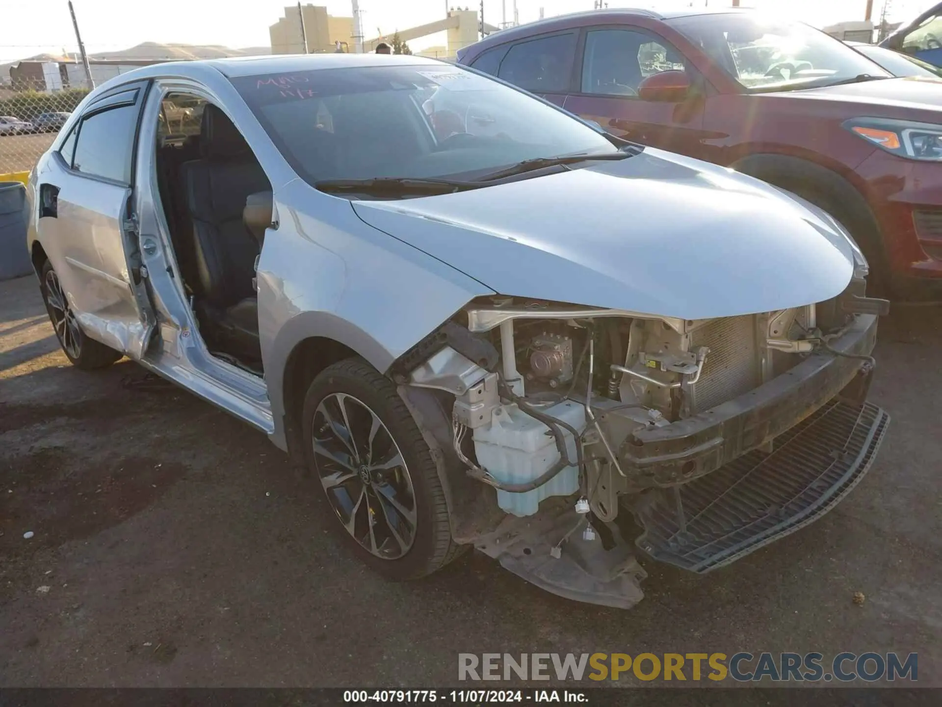 1 Photograph of a damaged car 5YFBURHE0KP885861 TOYOTA COROLLA 2019