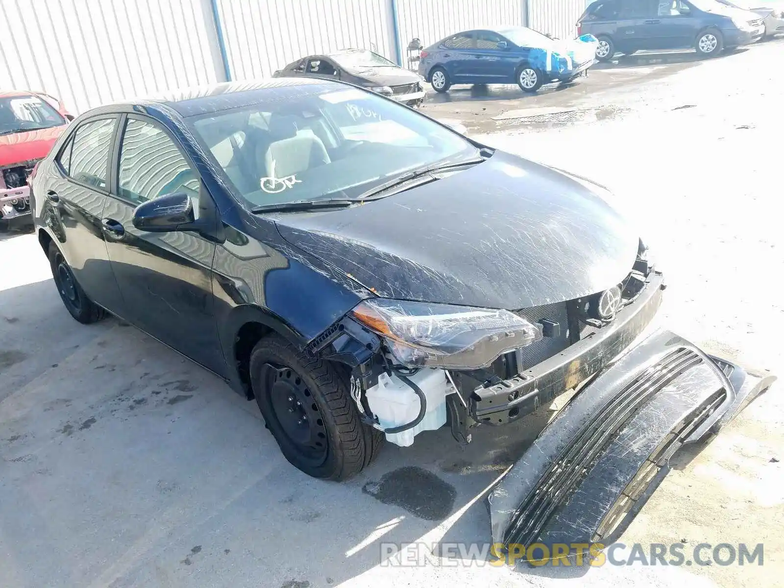 1 Photograph of a damaged car 5YFBURHE0KP887738 TOYOTA COROLLA 2019