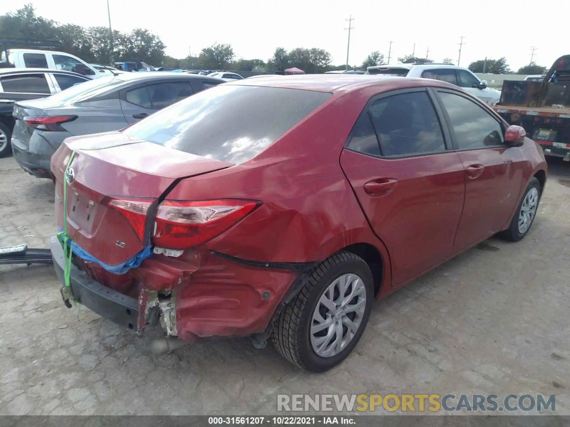 4 Photograph of a damaged car 5YFBURHE0KP888856 TOYOTA COROLLA 2019