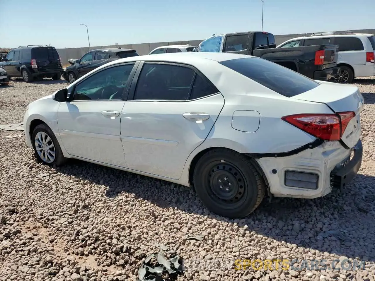 2 Photograph of a damaged car 5YFBURHE0KP889800 TOYOTA COROLLA 2019