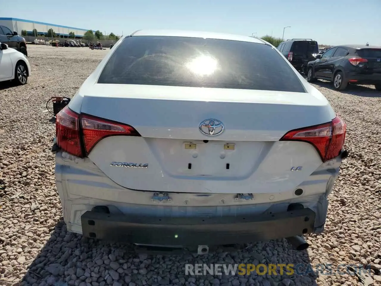 6 Photograph of a damaged car 5YFBURHE0KP889800 TOYOTA COROLLA 2019