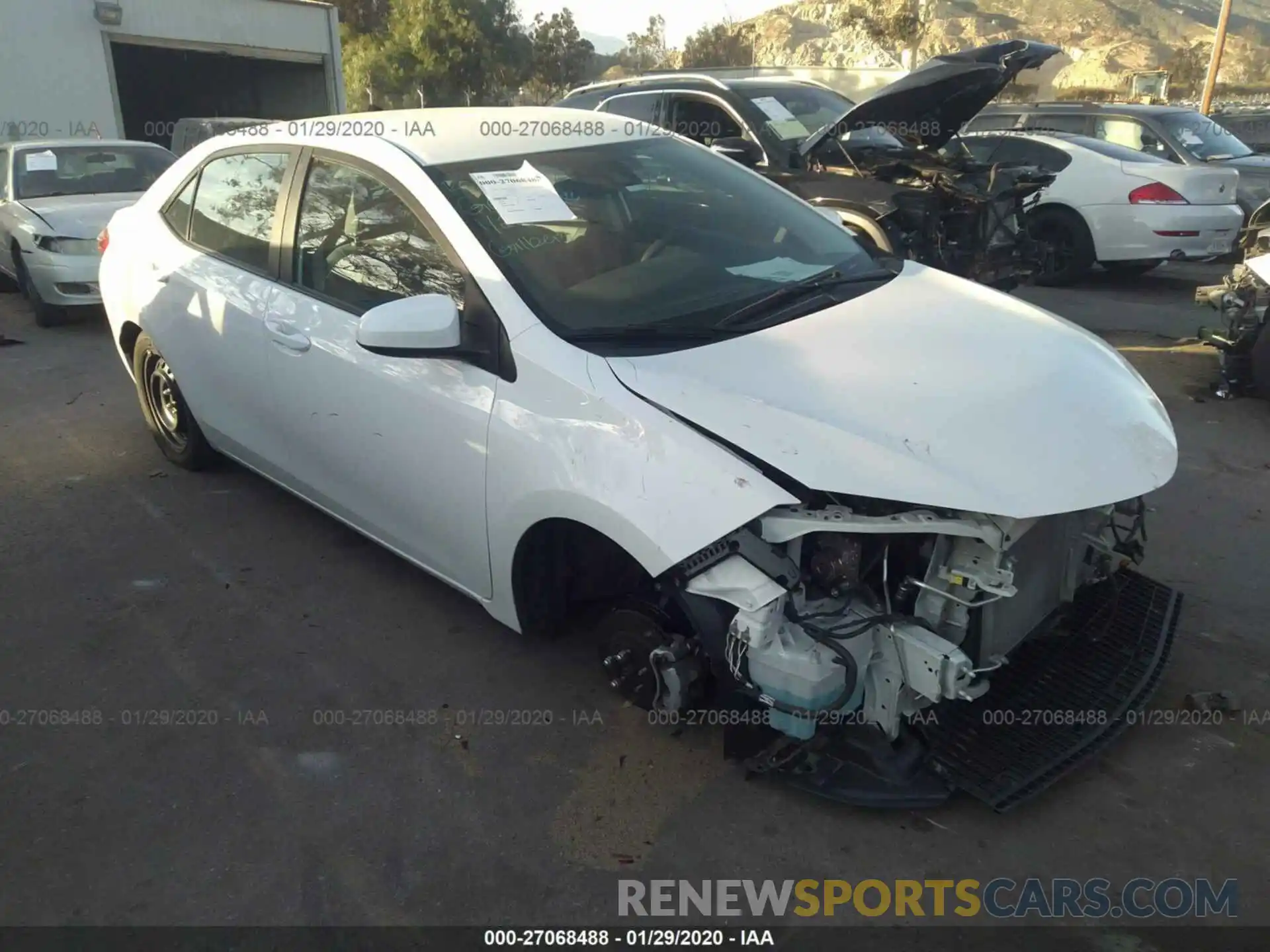 1 Photograph of a damaged car 5YFBURHE0KP892549 TOYOTA COROLLA 2019