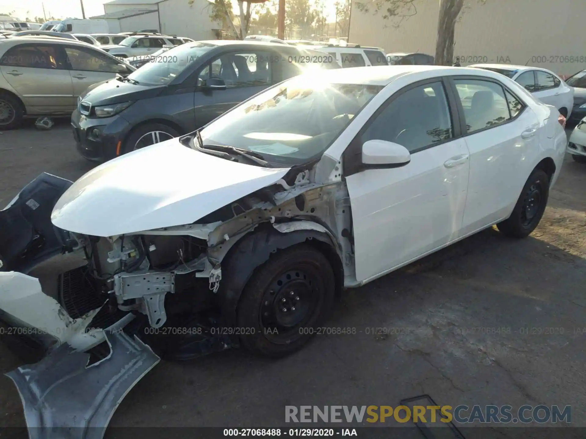 2 Photograph of a damaged car 5YFBURHE0KP892549 TOYOTA COROLLA 2019