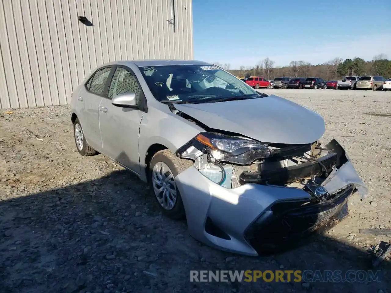 1 Photograph of a damaged car 5YFBURHE0KP894074 TOYOTA COROLLA 2019