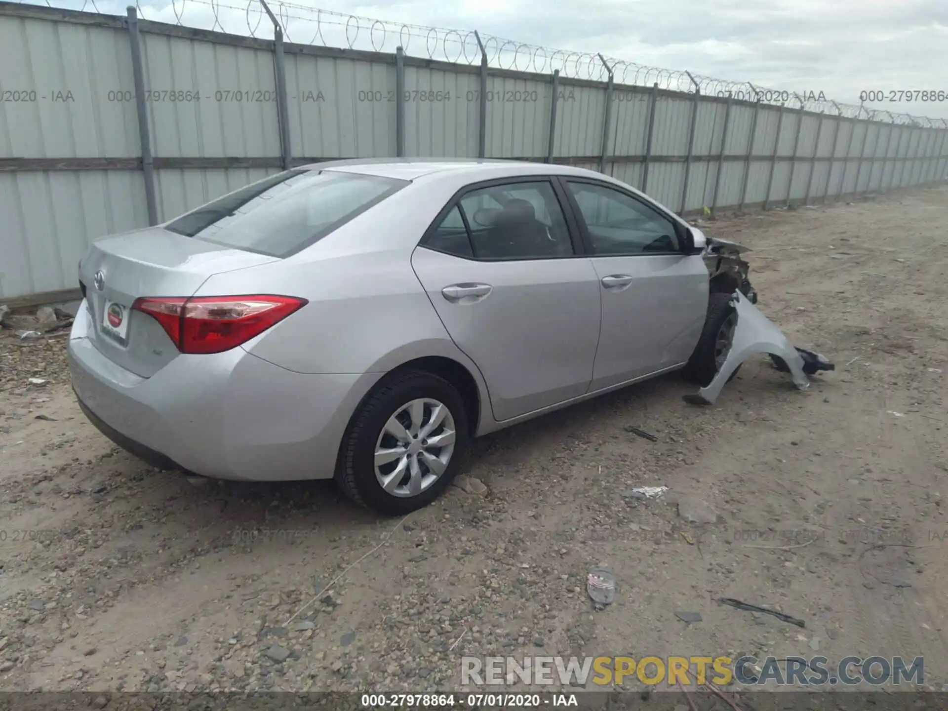 4 Photograph of a damaged car 5YFBURHE0KP894107 TOYOTA COROLLA 2019