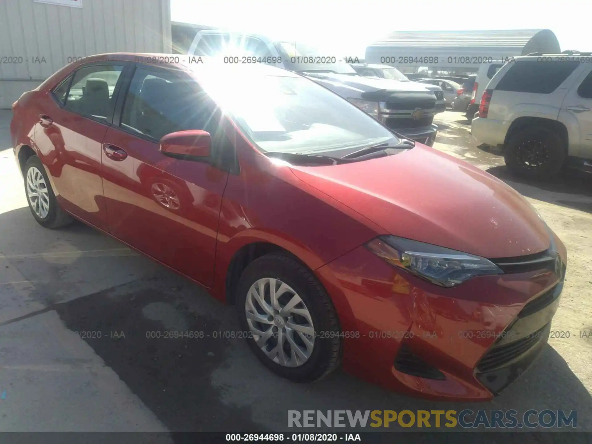 1 Photograph of a damaged car 5YFBURHE0KP904036 TOYOTA COROLLA 2019