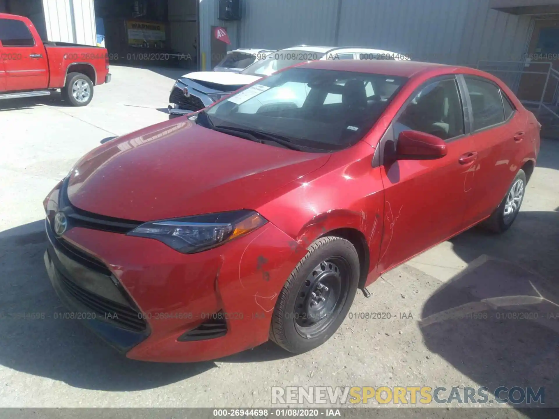 2 Photograph of a damaged car 5YFBURHE0KP904036 TOYOTA COROLLA 2019