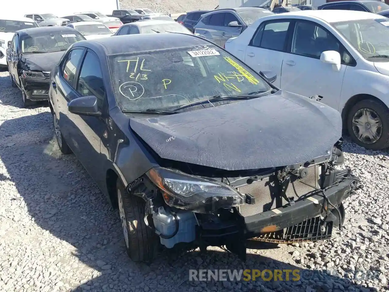 1 Photograph of a damaged car 5YFBURHE0KP904666 TOYOTA COROLLA 2019