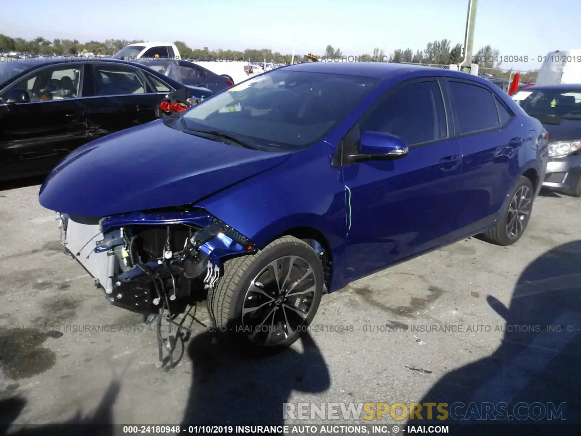 2 Photograph of a damaged car 5YFBURHE0KP906370 TOYOTA COROLLA 2019