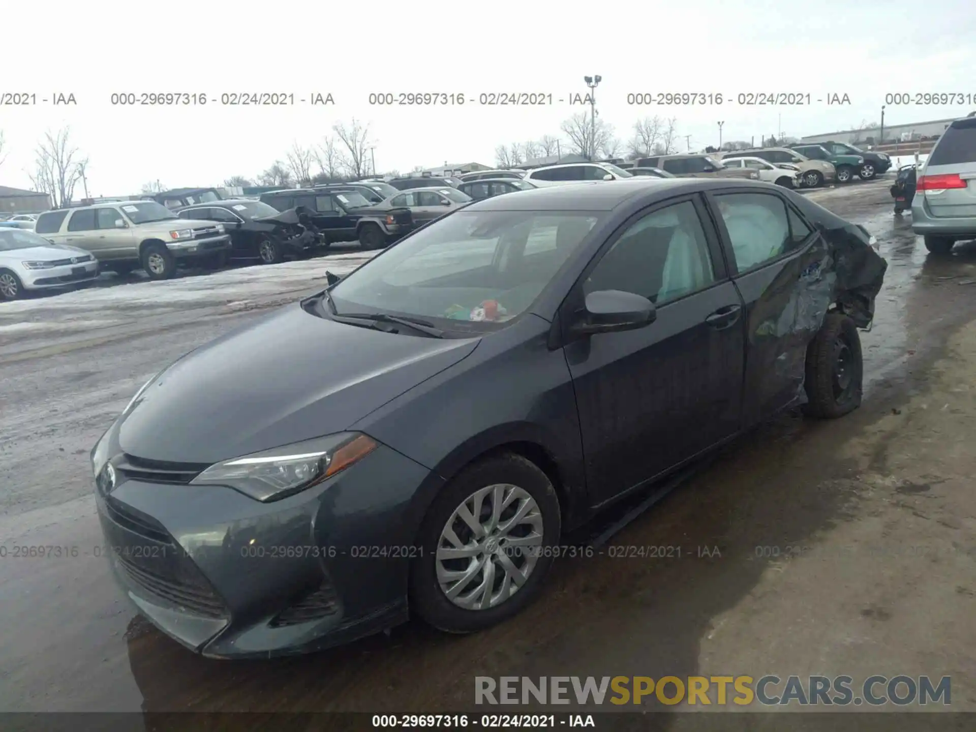 2 Photograph of a damaged car 5YFBURHE0KP907938 TOYOTA COROLLA 2019