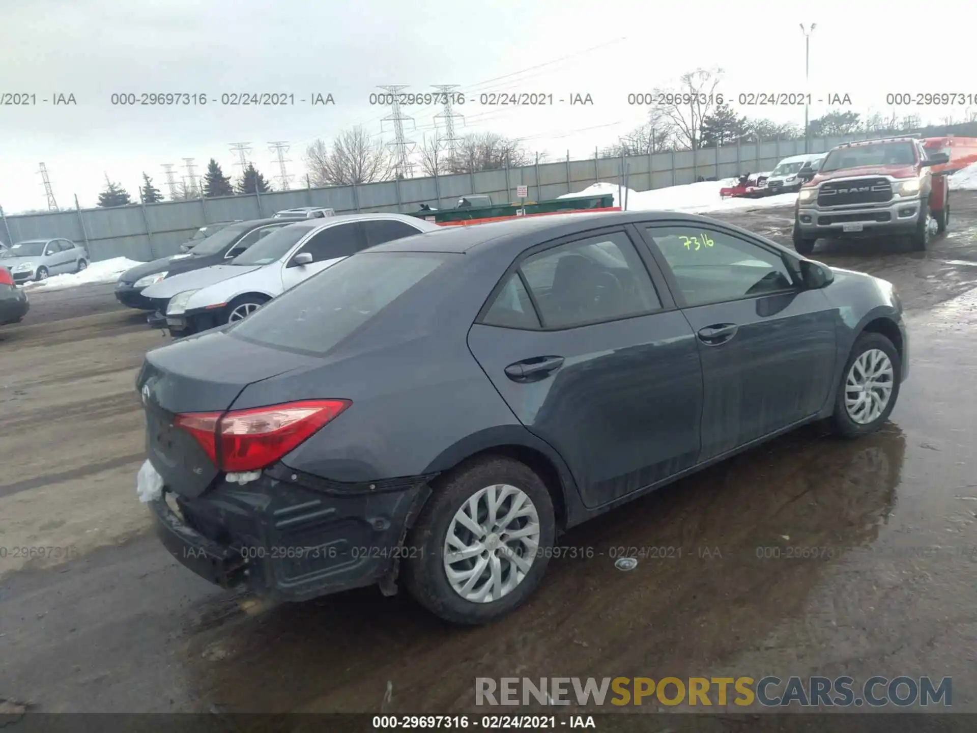 4 Photograph of a damaged car 5YFBURHE0KP907938 TOYOTA COROLLA 2019