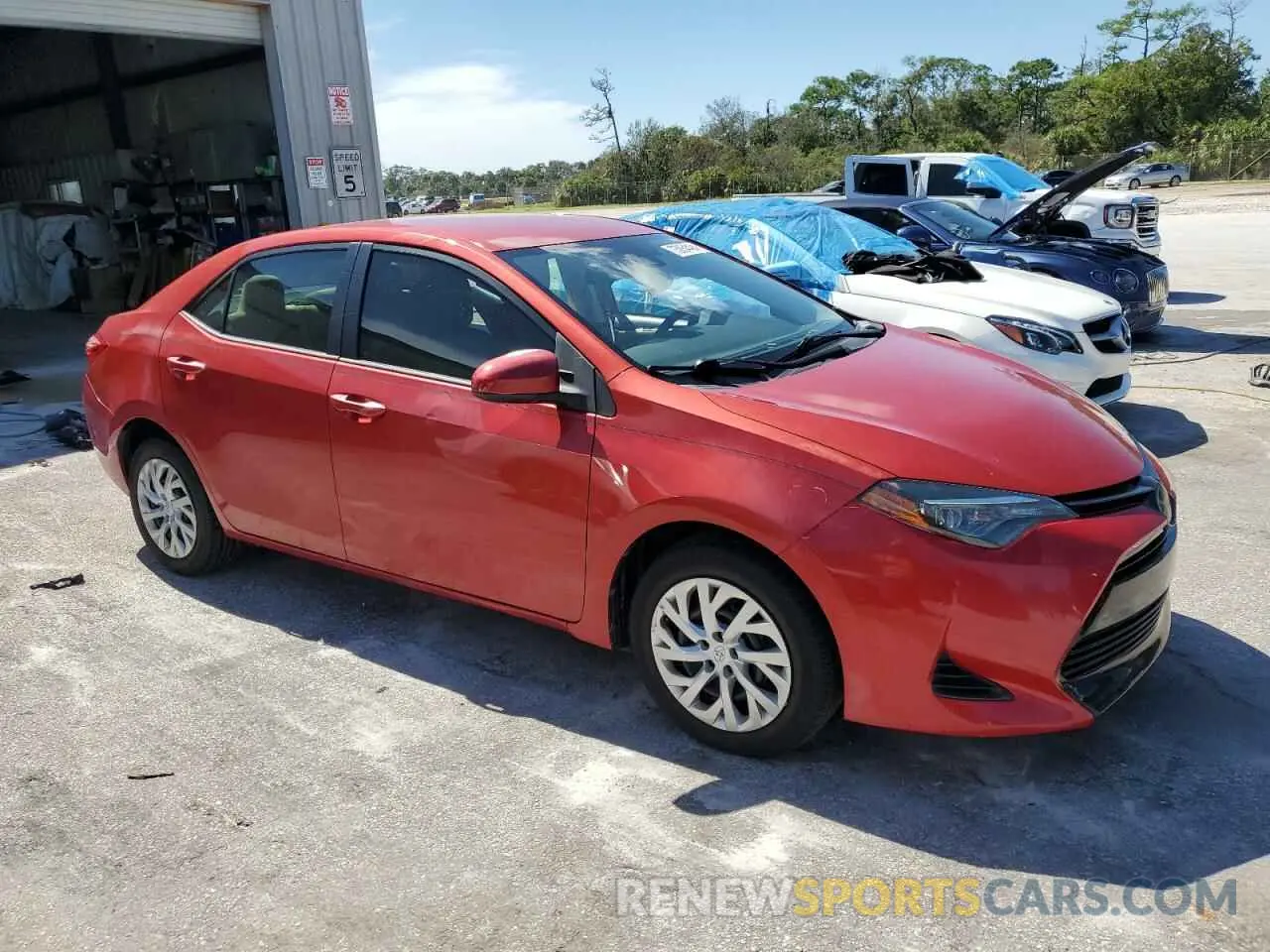 4 Photograph of a damaged car 5YFBURHE0KP908961 TOYOTA COROLLA 2019