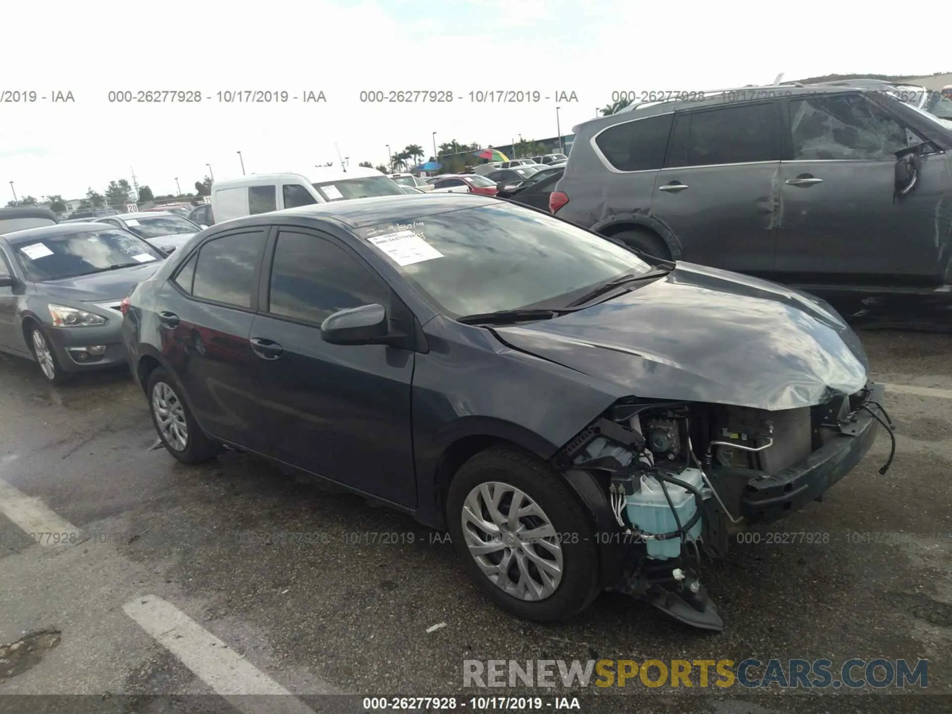 1 Photograph of a damaged car 5YFBURHE0KP913898 TOYOTA COROLLA 2019