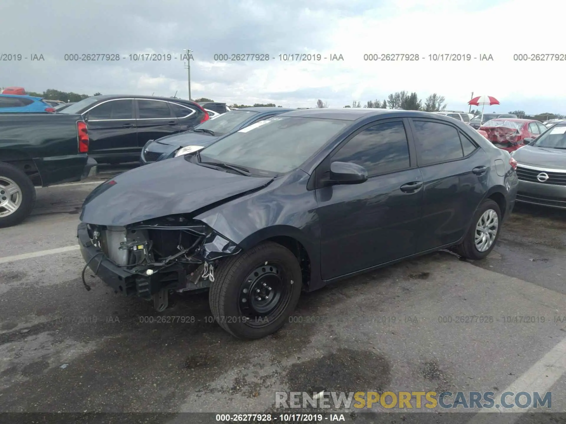 2 Photograph of a damaged car 5YFBURHE0KP913898 TOYOTA COROLLA 2019