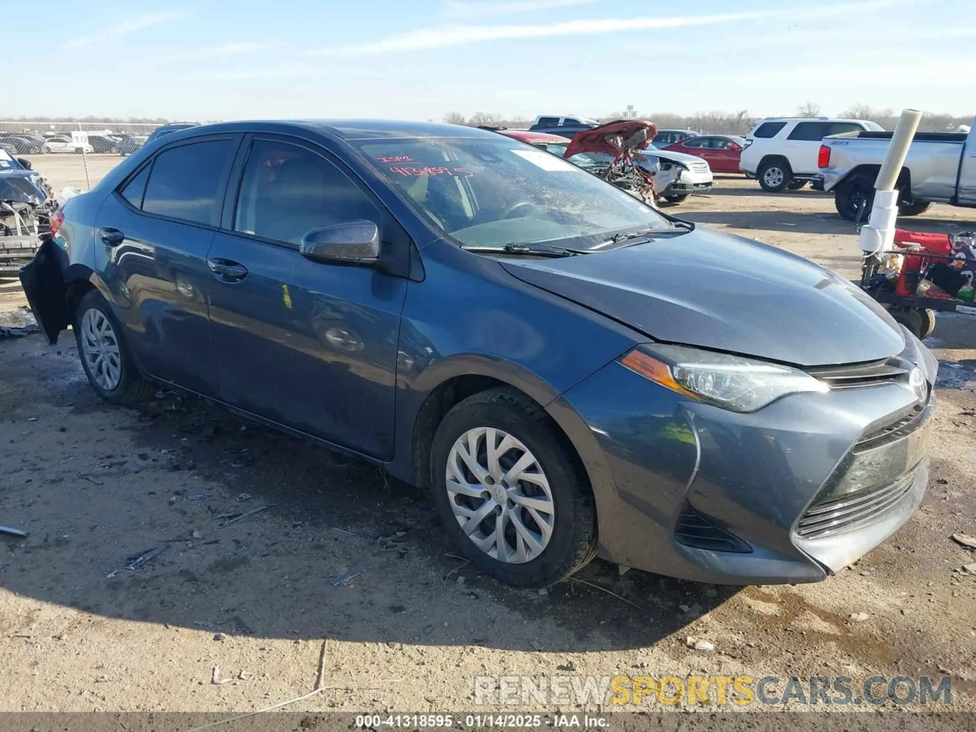 1 Photograph of a damaged car 5YFBURHE0KP916557 TOYOTA COROLLA 2019