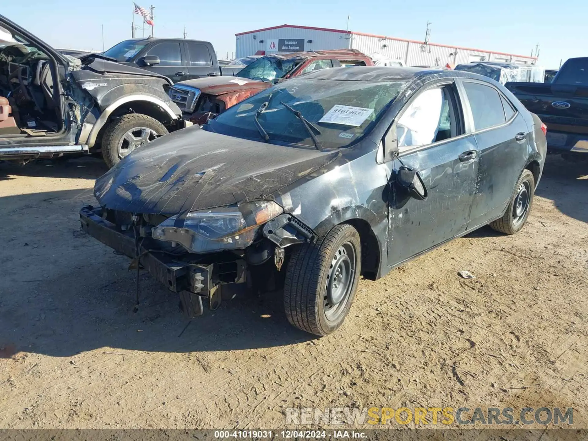 2 Photograph of a damaged car 5YFBURHE0KP917403 TOYOTA COROLLA 2019