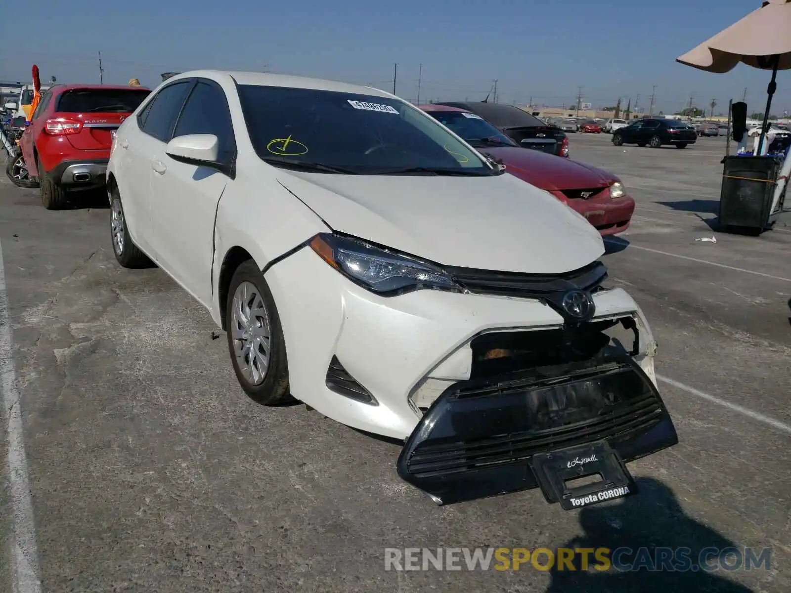 1 Photograph of a damaged car 5YFBURHE0KP919832 TOYOTA COROLLA 2019