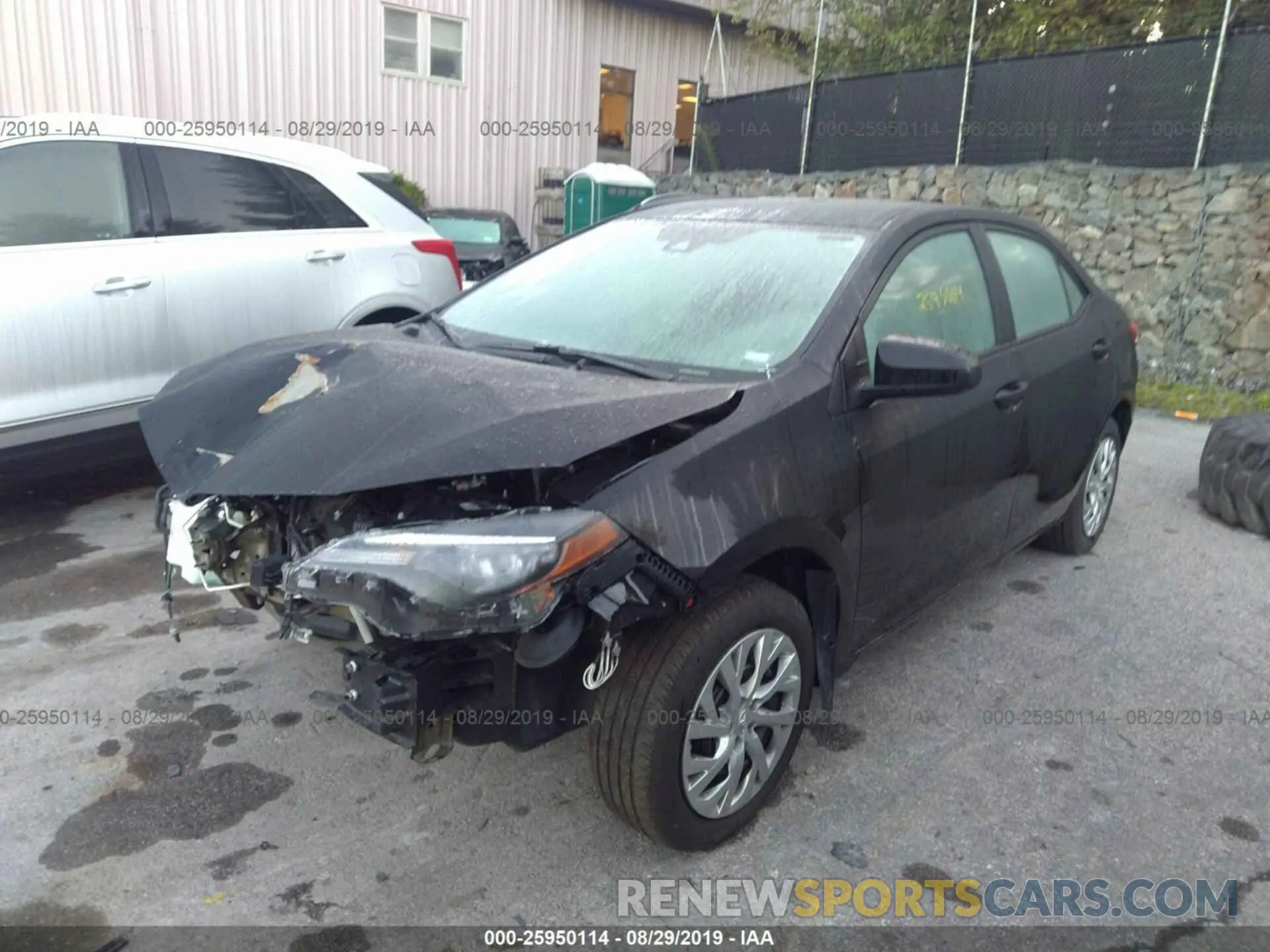 2 Photograph of a damaged car 5YFBURHE0KP921144 TOYOTA COROLLA 2019