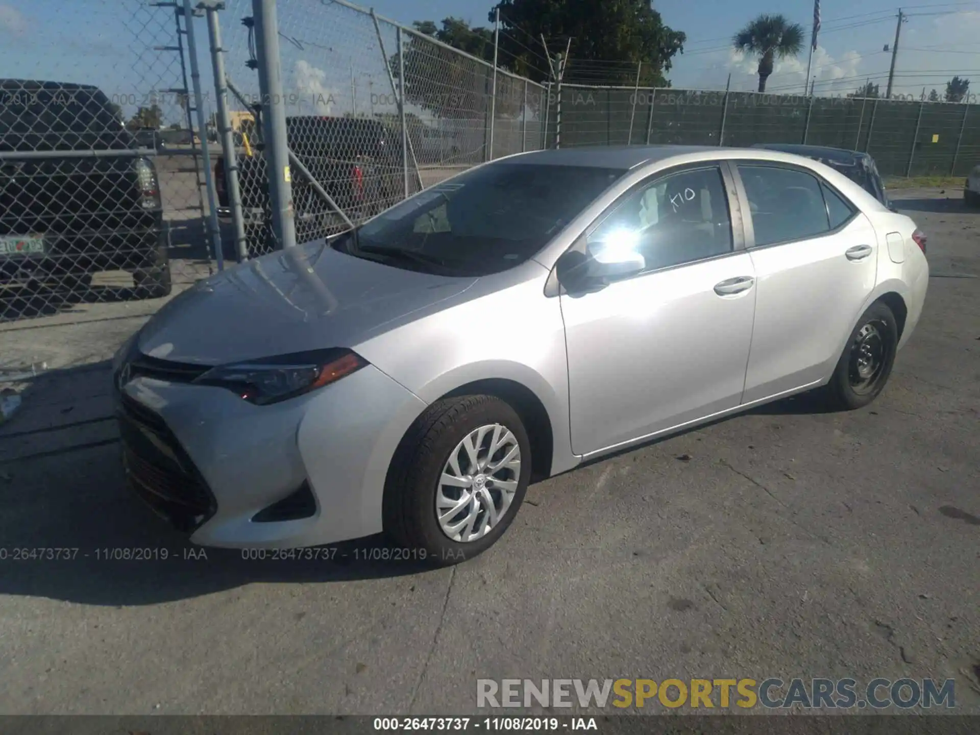 2 Photograph of a damaged car 5YFBURHE0KP921676 TOYOTA COROLLA 2019