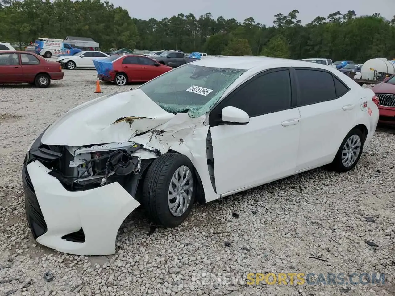 1 Photograph of a damaged car 5YFBURHE0KP924903 TOYOTA COROLLA 2019