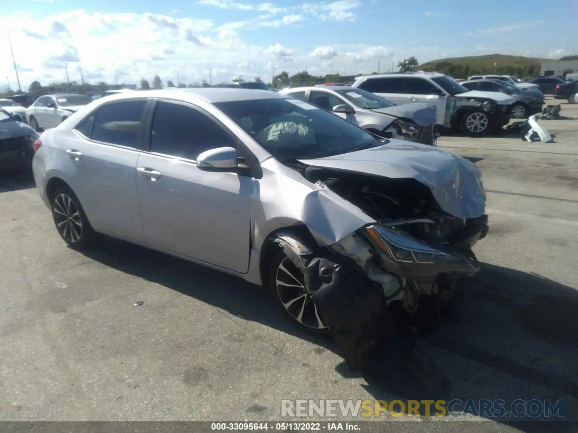 1 Photograph of a damaged car 5YFBURHE0KP929714 TOYOTA COROLLA 2019