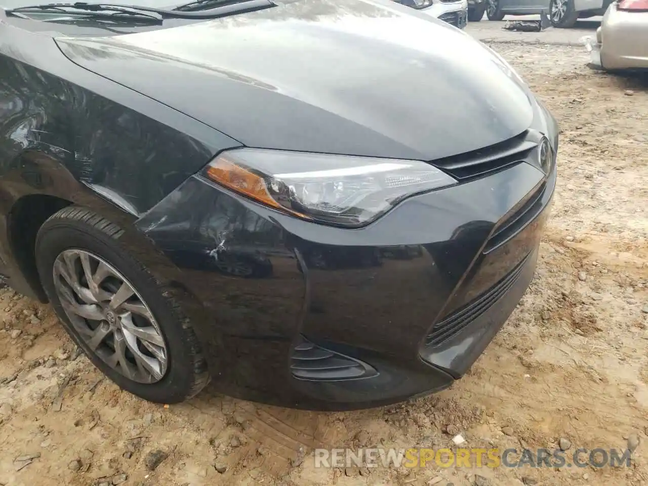 9 Photograph of a damaged car 5YFBURHE0KP934055 TOYOTA COROLLA 2019